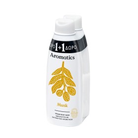 PAPOUTSANIS Promo Aromatics Musk Αφρόλουτρο με Σαγηνευτικό Άρωμα Musk 2x650ml
