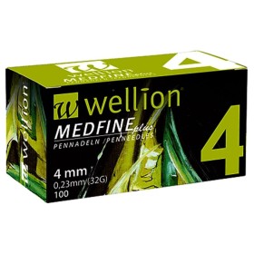 Wellion Medfine Plus Βελόνες Ινσουλίνης 4mm 100 Τεμάχια