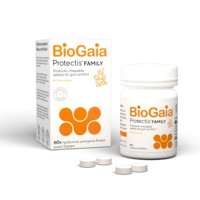 Biogaia Protectis Family με Γεύση Λεμόνι 60 Μασώμενα Δισκία