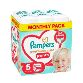 Pampers Premium Care Μέγεθος 5 (11kg-17kg) Πάνες Βρακάκι 108 Τεμάχια [Monthly Pack]