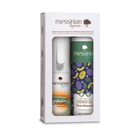 Messinian Spa Promo Hair & Body Mist Pistachio & Caramel 90ml & Αφρόλουτρο Plum Blossom 300ml