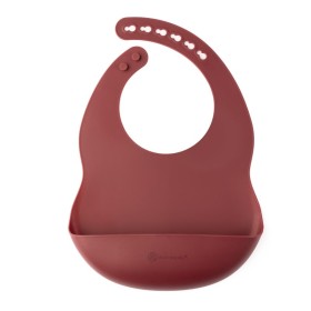 Eco Rascals Silicone Σαλιάρα Σιλικόνης Burgundy 1 Τεμάχιο