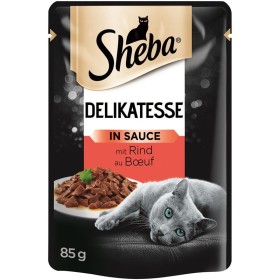 SHEBA Selection Υγρή Τροφή σε Σάλτσα για Γάτες με Μοσχάρι 85g