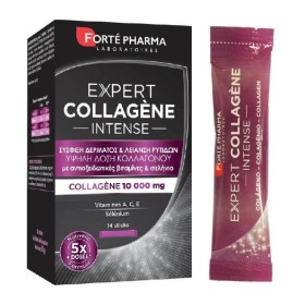 FORTE PHARMA Expert Collagene Intense 10000mg Σύσφιξη Δέρματος & Λείανση Ρυτίδων 14 Sticks
