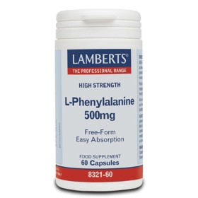 Lamberts L-Phenylalanine 500mg συμπλήρωμα για Διατήρηση της Μνήμης & τον Συντονισμό των Κινήσεων των Μυών 60 Κάψουλες Lamberts L-Phenylalanine 500mg συμπλήρωμα για Διατήρηση της Μνήμης & τον Συντονισμό των Κινήσεων των Μυών 60 Κάψουλες