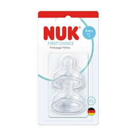 Nuk First Choice+ Medium Θηλή Σιλικόνης κατά των Κολικών 3m+ Μέγεθος 2 2 Τεμάχια