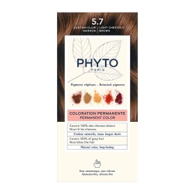 Phyto Paris Coloration 5.7 Καστανό Ανοιχτό Μαρόν Μόνιμη Βαφή Μαλλιών