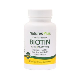 NATURES PLUS Biotin 10mg Φόρμουλα Ενίσχυσης για Δέρμα & Νύχια & Μαλλιά 90 Ταμπλέτες