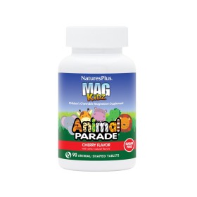 NATURES PLUS Animal Parade Mag Kidz Παιδική Πολυβιταμίνη με Μαγνήσιο 90 Μασώμενες Ταμπλέτες