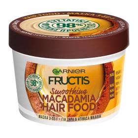 GARNIER Fructis Hair Food Macadamia 3 in 1 Μάσκα για Ξηρά & Ατίθασα Μαλλιά 390ml