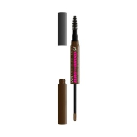 NYX PROFESSIONAL MAKE UP Zero to Brow Longwear Chocolate Brow Gel Double Brow Applicator 2ml