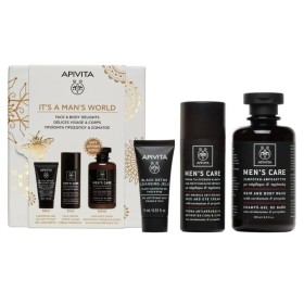 Apivita Promo Mens Care με Κρέμα Προσώπου & Ματιών 50ml & Gel Καθαρισμού για Πρόσωπο & Μάτια 50ml & Hair & Body Wash Σαμπουάν Αφρόλουτρο 250ml