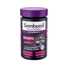 SAMBUCOL Black Elderberry Gummies For Kids + Vitamin C Ζελεδάκια για την Ενίσχυση του Ανοσοποιητικού 30 Ζελεδάκια