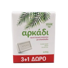ARKADI Promo Αγνό Λευκό Σαπούνι με Ελαιόλαδο 2x220g
