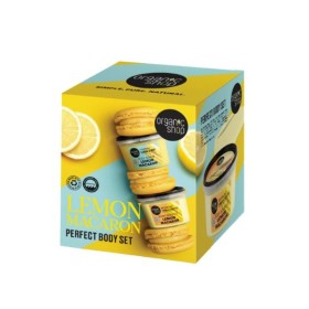 Organic Shop Promo Lemon Macaron Fusion Body Scrub Lemon Macaron για Απολέπιση 250ml & Body Souffle Lemon Macaron 250ml