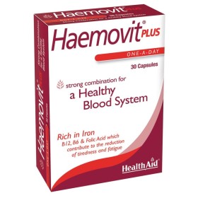 Health Aid Haemovit Plus για Υγιή Ερυθρά Αιμοσφαίρια 30 Κάψουλες