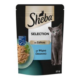 SHEBA Selection Υγρή Τροφή σε Σάλτσα για Γάτες με Ψάρια Ωκεανού 85g