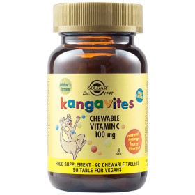 Solgar Kangavites Vitamin C 100mg 90 Μασώμενες Ταμπλέτες