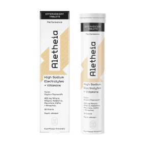 Aletheia High Sodium Electrolytes & Vitamins με Γεύση Πορτοκάλι & Λεμόνι 20 Αναβράζοντα Δισκία