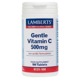 LAMBERTS Gentle Vitamin C 500mg Συμπλήρωμα με Βιταμίνη C 100 Ταμπλέτες