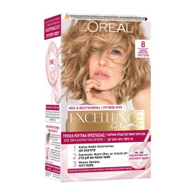 Loreal Excellence Creme Ξανθό Ανοιχτό 8 48ml Loreal Excellence Creme Ξανθό Ανοιχτό 8 48ml