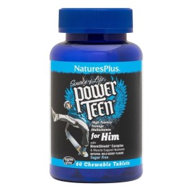NATURES PLUS Power Teen for Him Enhanced Formula for Teenage Boys' Needs 60 Chewable Tablets
