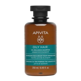 Apivita Oily Hair Σαμπουάν για τη Ρύθμιση της Λιπαρότητας με Μέντα & Πρόπολη 250ml