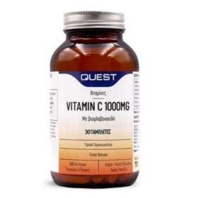 QUEST Vitamin C 1000mg Συμπλήρωμα με Βιταμίνη C για Ενίσχυση του Ανοσοποιητικού Συστήματος 30 Ταμπλέτες