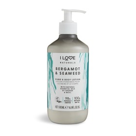 I Love Naturals Hand & Body Lotion Kρέμα Σώματος & Χεριών Bergamot & Seaweed 500ml