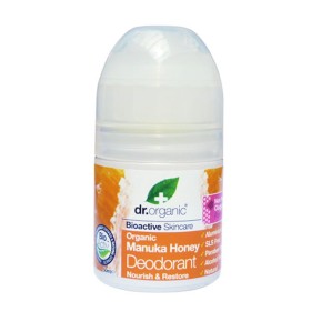 DR. ORGANIC Manuka Honey Deodorant Aποσμητικό σε Μορφή Roll-on με Βιολογικό Μέλι Μανούκα 50ml