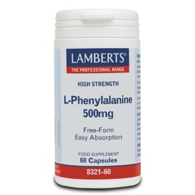 LAMBERTS L-Phenylalanine 500mg  Συμπλήρωμα για Διατήρηση της Μνήμης & τον Συντονισμό των Κινήσεων των Μυών 60 Κάψουλες