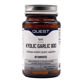 Quest Kyolic Garlic 600 για την Καλή Λειτουργία της Καρδιάς & του Ανοσοποιητικού 60 Ταμπλέτες