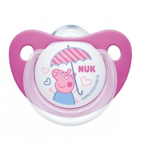 NUK Trendline Peppa Pig Πιπίλα Σιλικόνης 6-18m Φούξια 1 Τεμάχιο [10.736.725]