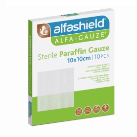 Alfashield Alfa-Gauze Αποστειρωμένη Γάζα Παραφίνης 10x10cm 10 Τεμάχια Alfashield Alfa-Gauze Αποστειρωμένη Γάζα Παραφίνης 10x10cm 10 Τεμάχια