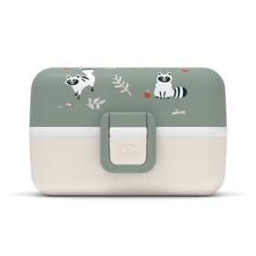 Monbento Lunch Box Πλαστικό Παιδικό Δοχείο Φαγητού Raccoon Πράσινο 0.8lt