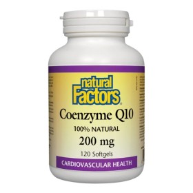 Natural Factors Coenzyme Q10 200mg για την Υγεία της Καρδιάς 60 Μαλακές Κάψουλες