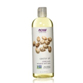 NOW Castor Oil 100% Pure Castor Oil for Skin and Hair 473ml