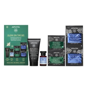 Apivita Promo Glow On The Go Black Detox Jelly Cleanser για Πρόσωπο & Μάτια 50ml & Aqua Beelicious Λοσιόν Ενυδάτωσης 20ml & Express Beauty για Ενυδάτωση 2x8ml &  Express Beauty Ginkgo Biloba 2x2ml