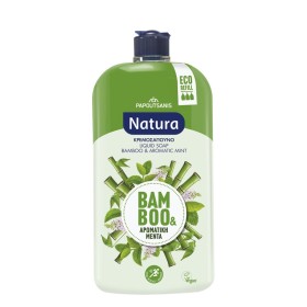 PAPOUTSANIS Natura Bamboo & Aromatic Mint Liquid Soap Refill Ανταλλακτικό Κρεμοσάπουνο 900ml