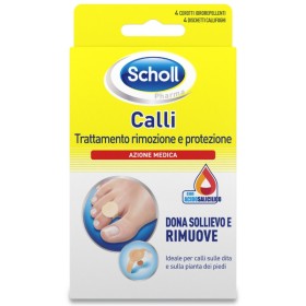 SCHOLL Hardness Removal Pads 4x2 Pieces