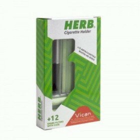 HERB Herb Cigarette Holder Gold 12 Φίλτρα & 1 Θήκη
