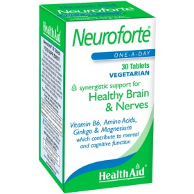 Health Aid Neuroforte Συμπλήρωμα για την Καλή λειτουργία του Νευρικού Συστήματος 30 Ταμπλέτες Health Aid Neuroforte Συμπλήρωμα για την Καλή λειτουργία του Νευρικού Συστήματος 30 Ταμπλέτες
