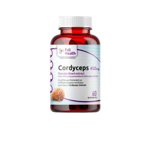 Full Health Cordyceps Extract 900mg Συμπλήρωμα Διατροφής με Εκχύλισμα Μανιταριού 60 Φυτικές Κάψουλες