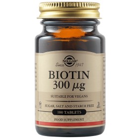 SOLGAR Biotin 300μg 100 Ταμπλέτες