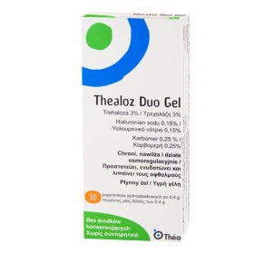 THEALOZ Duo Gel Eye Drops in Gel Form 30 Single Doses x 0.4g