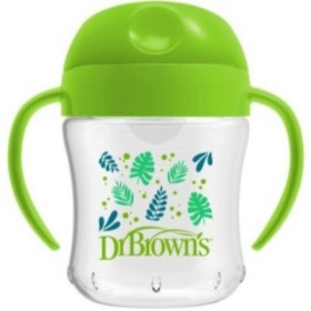 DR BROWNS Soft Mouth Cup with Lid & Handles 6m+ Green 180ml 1 Piece