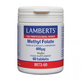 LAMBERTS Methyl Folate 400mcg with Folic Acid 60 Tablets