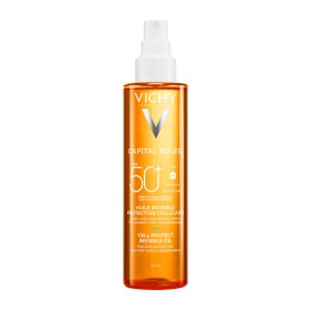 Vichy Capital Soleil Spf50+ Cell Protect Invisible Oil For Face & Body & Hair Αντηλιακό Λάδι 200ml Vichy Capital Soleil Spf50+ Cell Protect Invisible Oil For Face & Body & Hair Αντηλιακό Λάδι 200ml