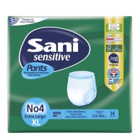 SANI Sensitive Pants Elastic Incontinence Underwear XLarge No4 14 Pieces