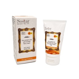 Sostar το Γάλα Αντιγηραντική Κρέμα Προσώπου Spf50 50ml